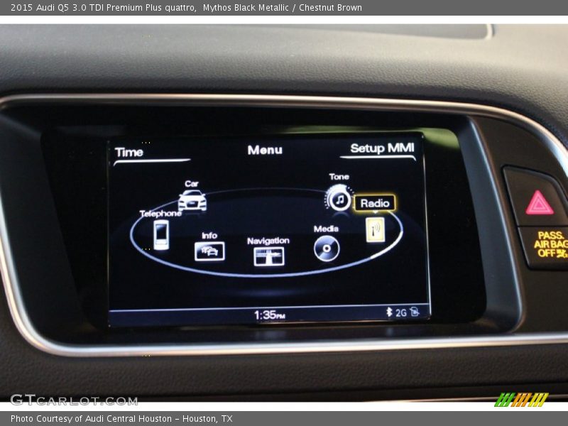 Mythos Black Metallic / Chestnut Brown 2015 Audi Q5 3.0 TDI Premium Plus quattro