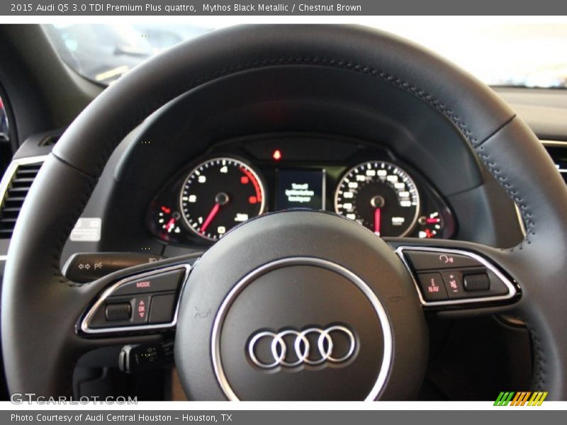 Mythos Black Metallic / Chestnut Brown 2015 Audi Q5 3.0 TDI Premium Plus quattro