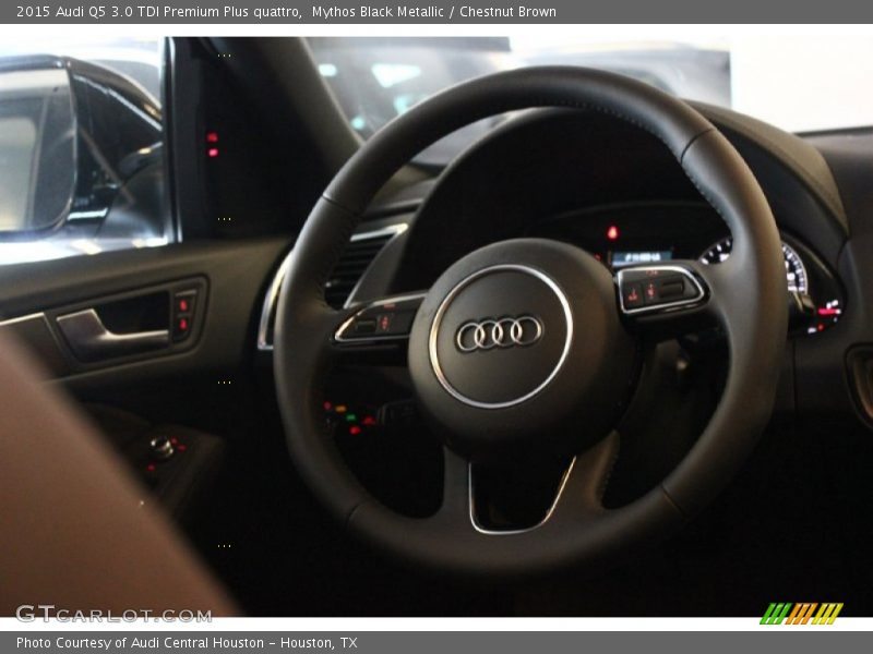 Mythos Black Metallic / Chestnut Brown 2015 Audi Q5 3.0 TDI Premium Plus quattro