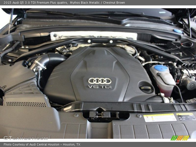 Mythos Black Metallic / Chestnut Brown 2015 Audi Q5 3.0 TDI Premium Plus quattro