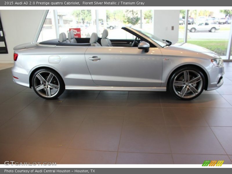  2015 A3 2.0 Prestige quattro Cabriolet Florett Silver Metallic