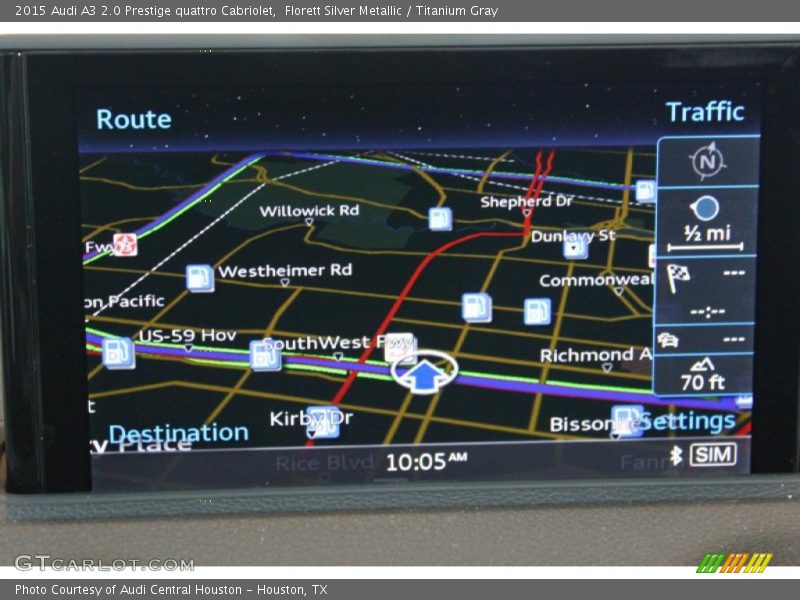 Navigation of 2015 A3 2.0 Prestige quattro Cabriolet