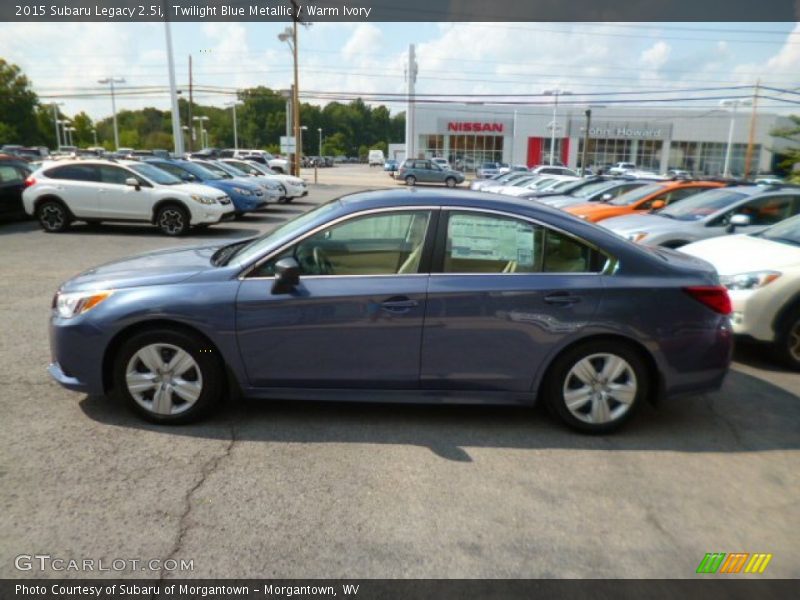 Twilight Blue Metallic / Warm Ivory 2015 Subaru Legacy 2.5i