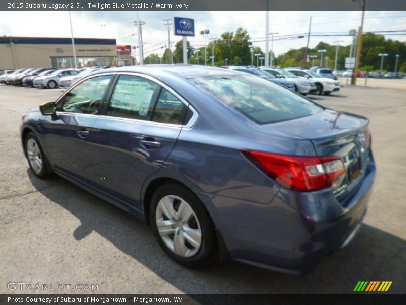 Twilight Blue Metallic / Warm Ivory 2015 Subaru Legacy 2.5i