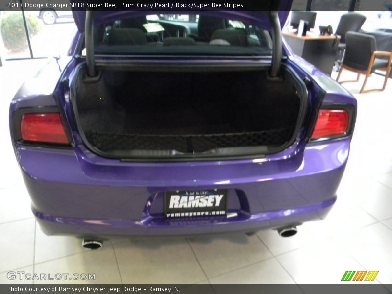Plum Crazy Pearl / Black/Super Bee Stripes 2013 Dodge Charger SRT8 Super Bee