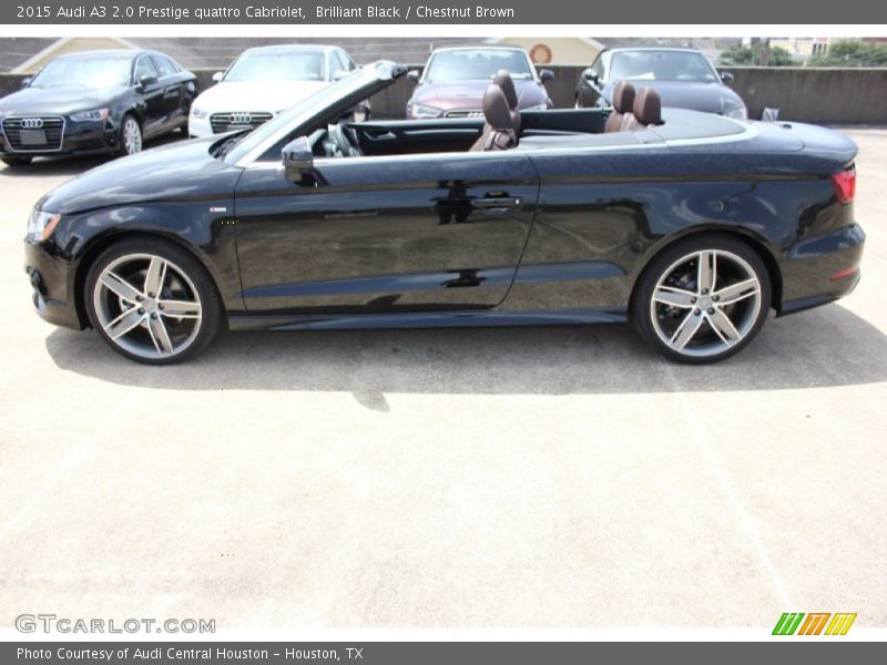 Brilliant Black / Chestnut Brown 2015 Audi A3 2.0 Prestige quattro Cabriolet