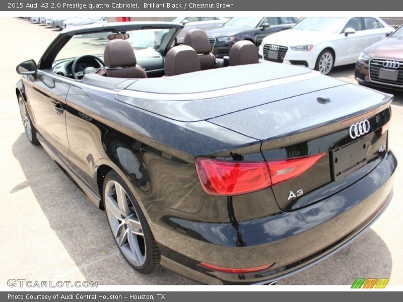 Brilliant Black / Chestnut Brown 2015 Audi A3 2.0 Prestige quattro Cabriolet