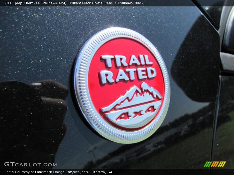 Brilliant Black Crystal Pearl / Trailhawk Black 2015 Jeep Cherokee Trailhawk 4x4