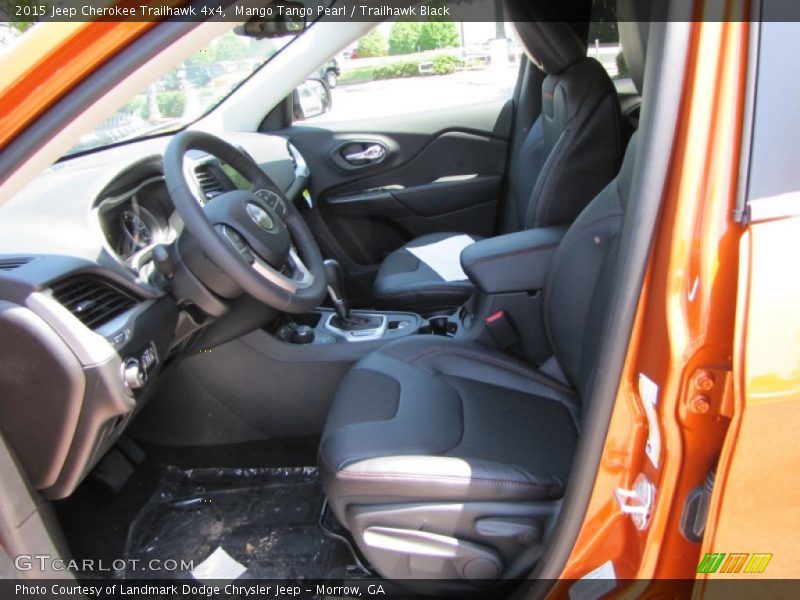 Mango Tango Pearl / Trailhawk Black 2015 Jeep Cherokee Trailhawk 4x4