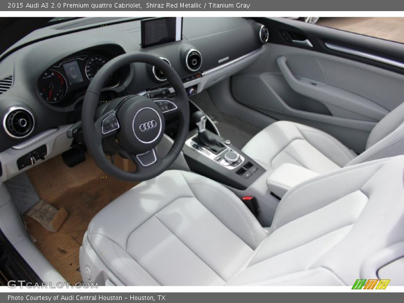  2015 A3 2.0 Premium quattro Cabriolet Titanium Gray Interior