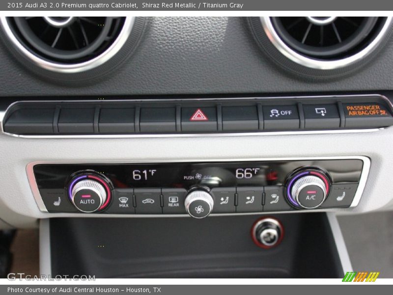 Controls of 2015 A3 2.0 Premium quattro Cabriolet