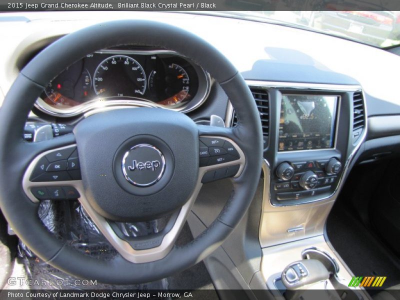 Brilliant Black Crystal Pearl / Black 2015 Jeep Grand Cherokee Altitude