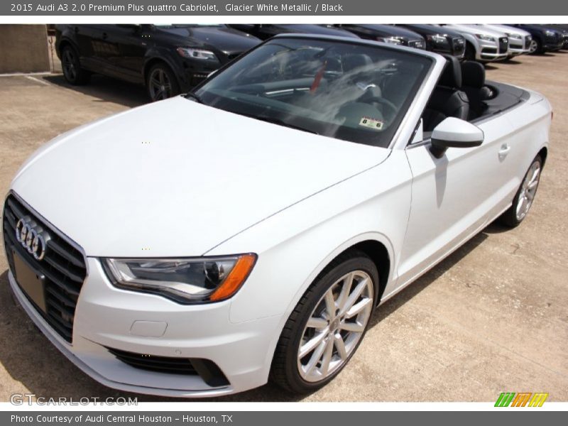 Glacier White Metallic / Black 2015 Audi A3 2.0 Premium Plus quattro Cabriolet