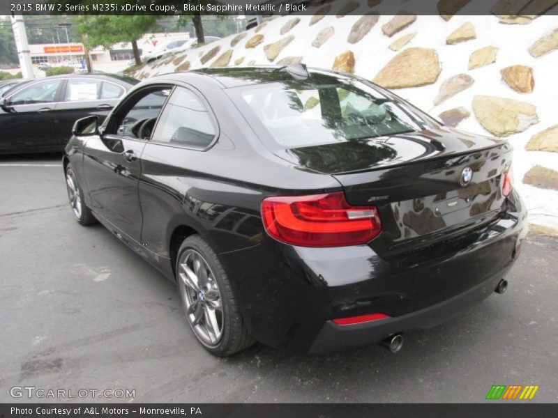 Black Sapphire Metallic / Black 2015 BMW 2 Series M235i xDrive Coupe