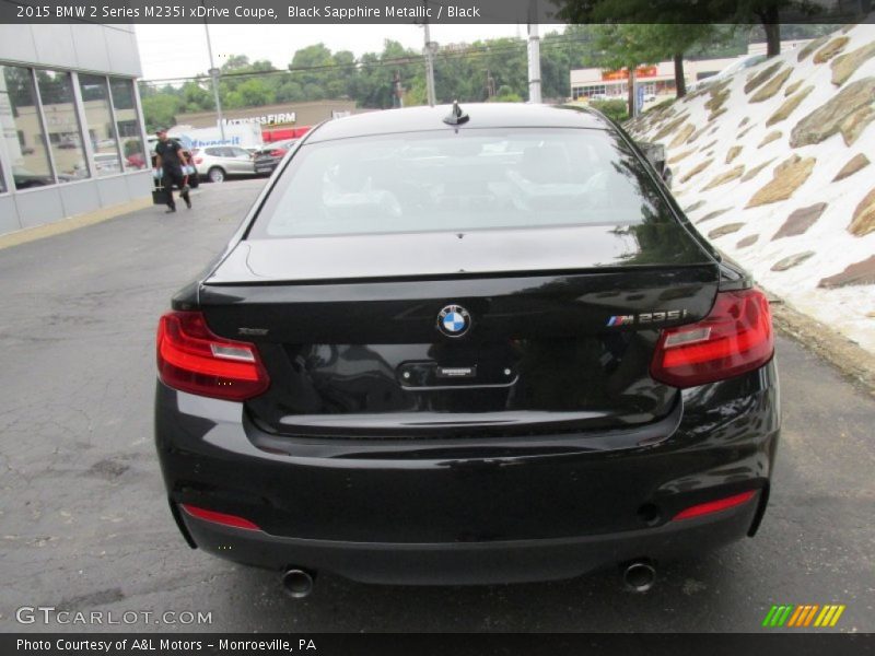 Black Sapphire Metallic / Black 2015 BMW 2 Series M235i xDrive Coupe