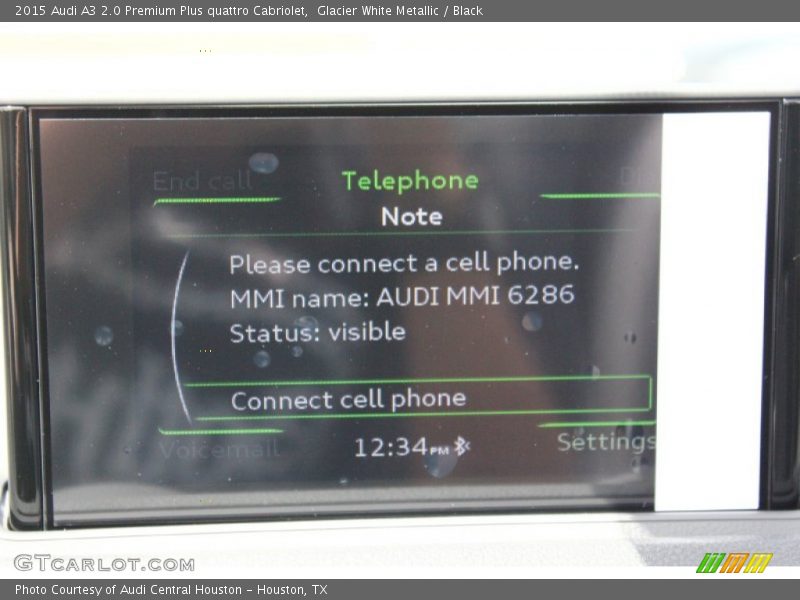 Glacier White Metallic / Black 2015 Audi A3 2.0 Premium Plus quattro Cabriolet