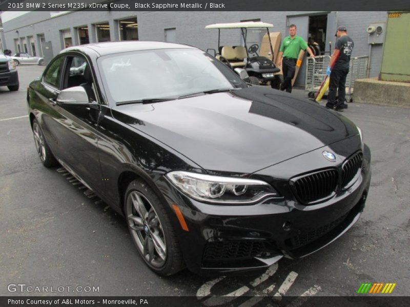 Black Sapphire Metallic / Black 2015 BMW 2 Series M235i xDrive Coupe