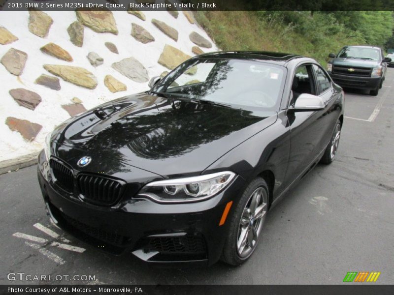 Black Sapphire Metallic / Black 2015 BMW 2 Series M235i xDrive Coupe