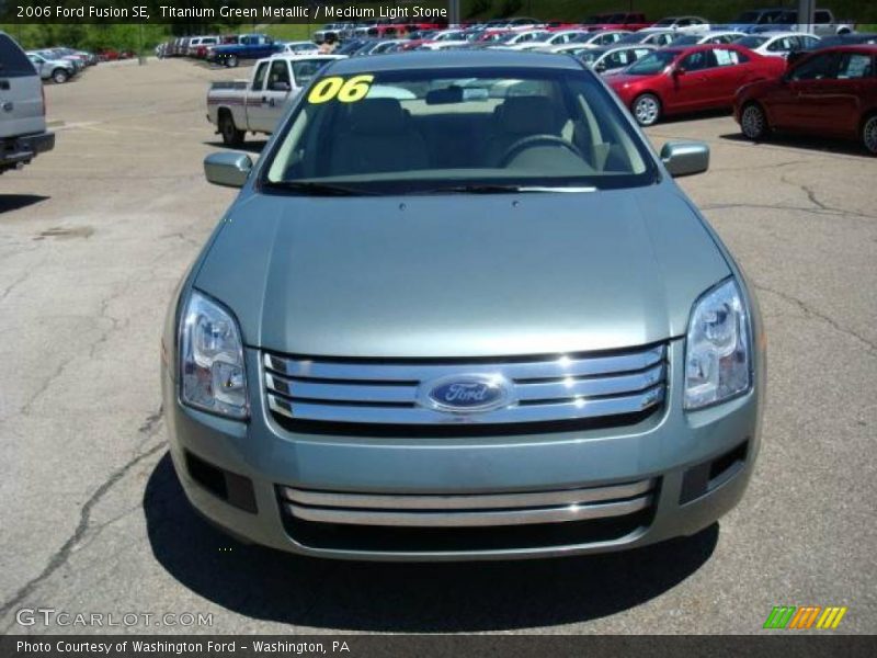 Titanium Green Metallic / Medium Light Stone 2006 Ford Fusion SE