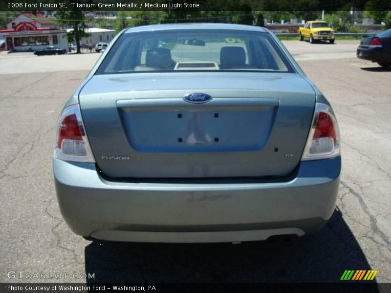 Titanium Green Metallic / Medium Light Stone 2006 Ford Fusion SE