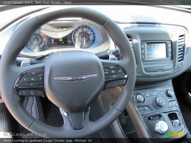Billet Silver Metallic / Black 2015 Chrysler 200 S