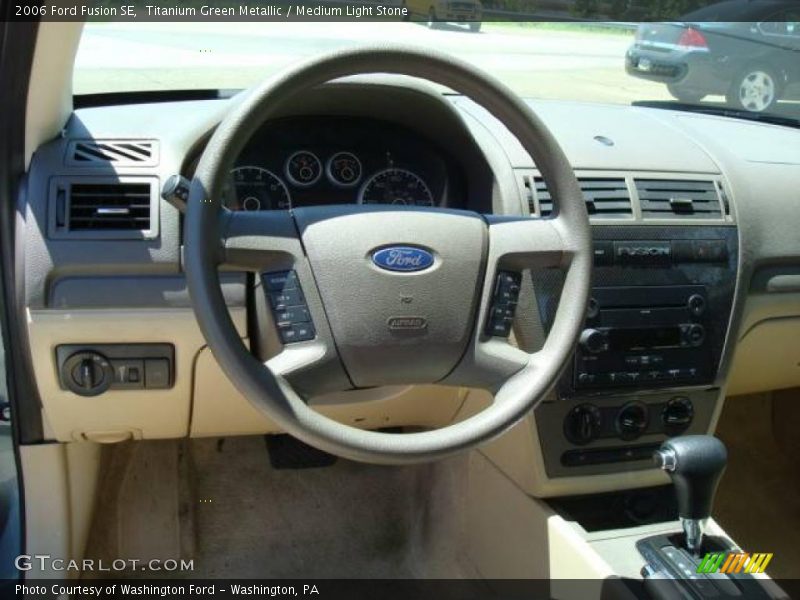 Titanium Green Metallic / Medium Light Stone 2006 Ford Fusion SE