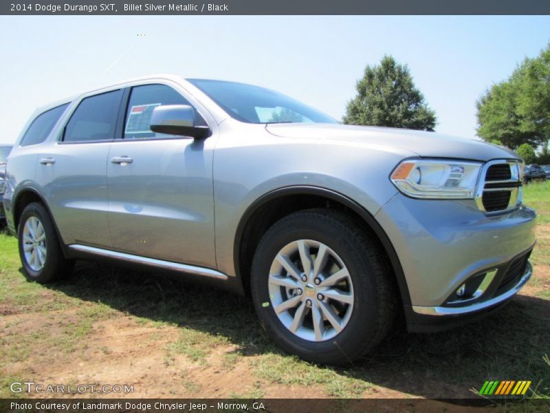 Billet Silver Metallic / Black 2014 Dodge Durango SXT