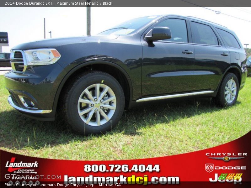 Maximum Steel Metallic / Black 2014 Dodge Durango SXT