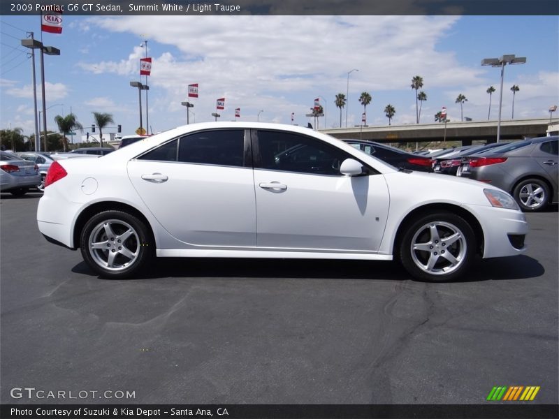 Summit White / Light Taupe 2009 Pontiac G6 GT Sedan