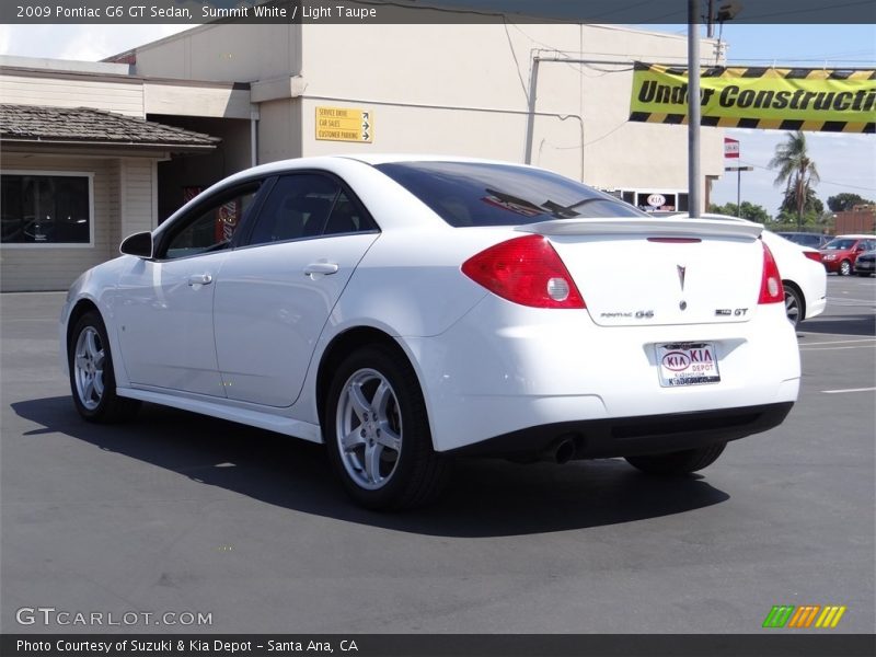 Summit White / Light Taupe 2009 Pontiac G6 GT Sedan