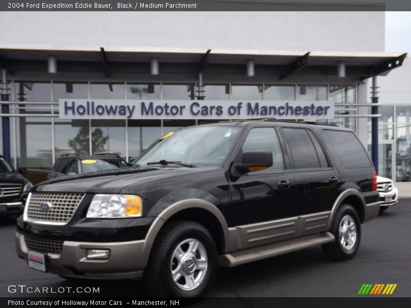 Black / Medium Parchment 2004 Ford Expedition Eddie Bauer