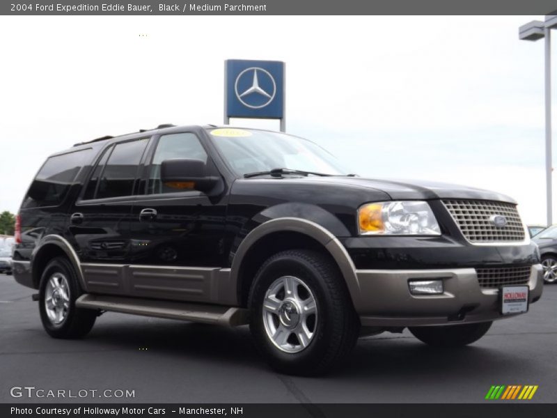 Black / Medium Parchment 2004 Ford Expedition Eddie Bauer