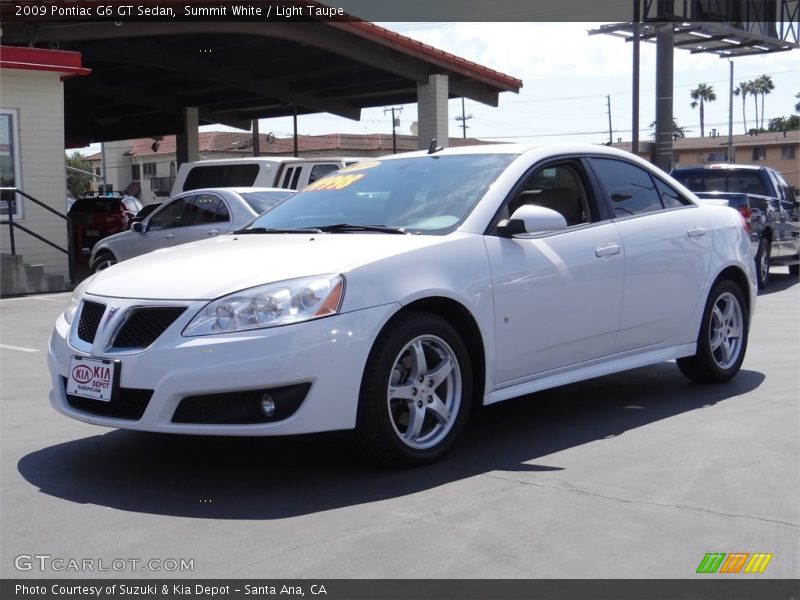 Summit White / Light Taupe 2009 Pontiac G6 GT Sedan