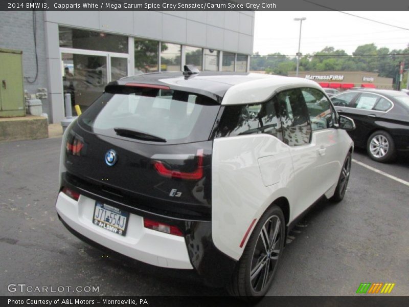 Capparis White / Mega Carum Spice Grey Sensatec/Carum Spice Grey Cloth 2014 BMW i3