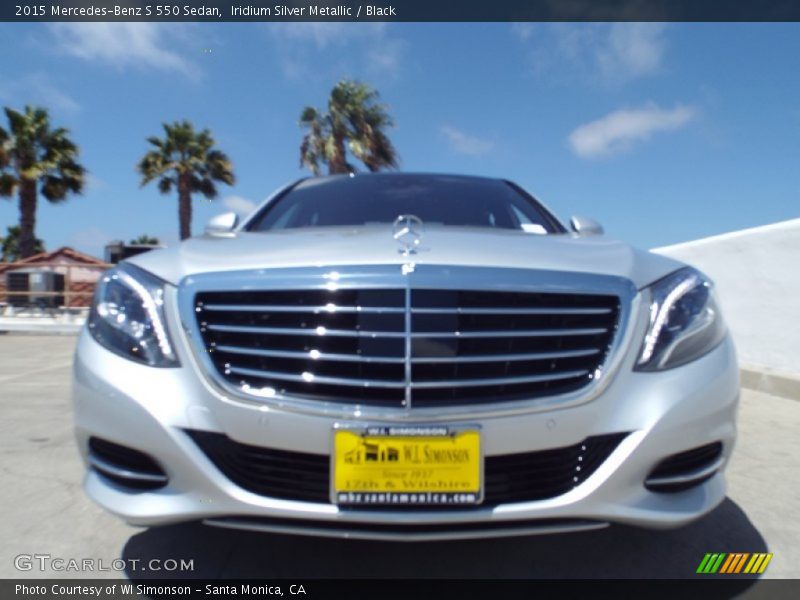 Iridium Silver Metallic / Black 2015 Mercedes-Benz S 550 Sedan