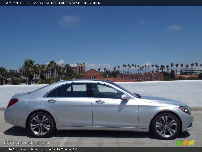Iridium Silver Metallic / Black 2015 Mercedes-Benz S 550 Sedan