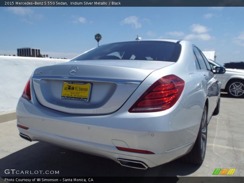 Iridium Silver Metallic / Black 2015 Mercedes-Benz S 550 Sedan