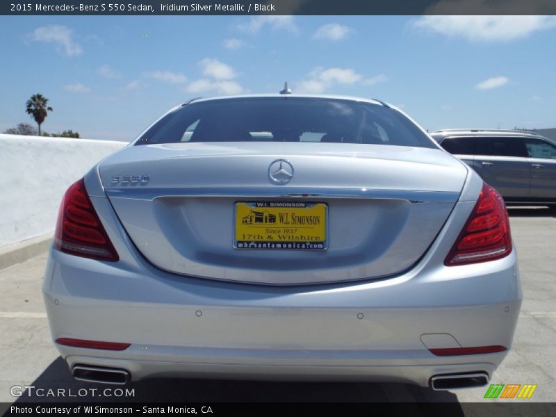 Iridium Silver Metallic / Black 2015 Mercedes-Benz S 550 Sedan