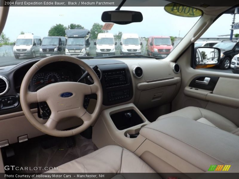 Black / Medium Parchment 2004 Ford Expedition Eddie Bauer