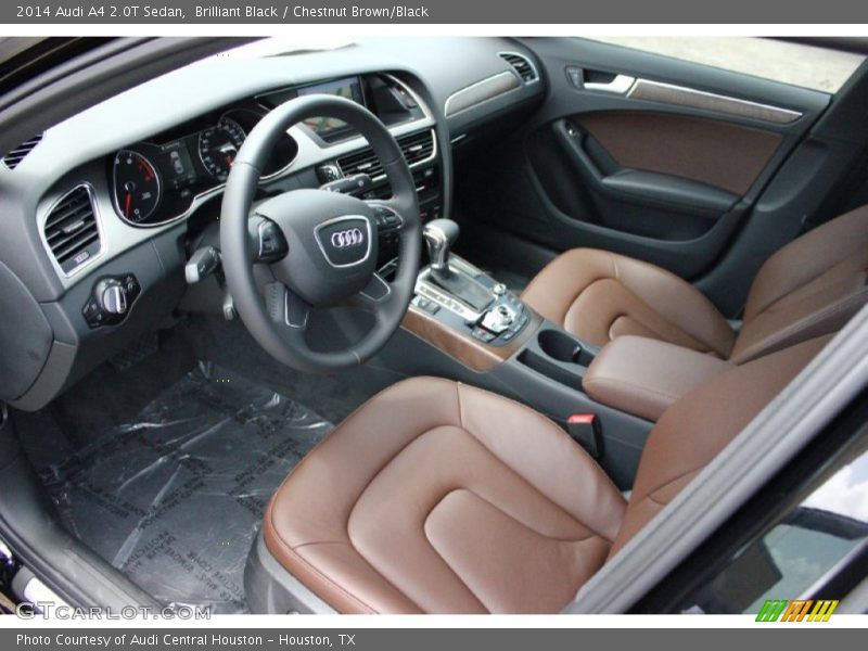 Brilliant Black / Chestnut Brown/Black 2014 Audi A4 2.0T Sedan