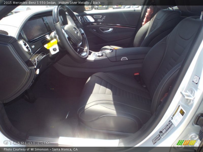Iridium Silver Metallic / Black 2015 Mercedes-Benz S 550 Sedan