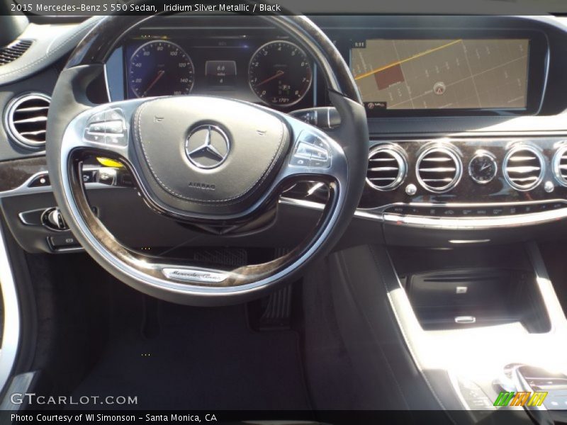 Iridium Silver Metallic / Black 2015 Mercedes-Benz S 550 Sedan