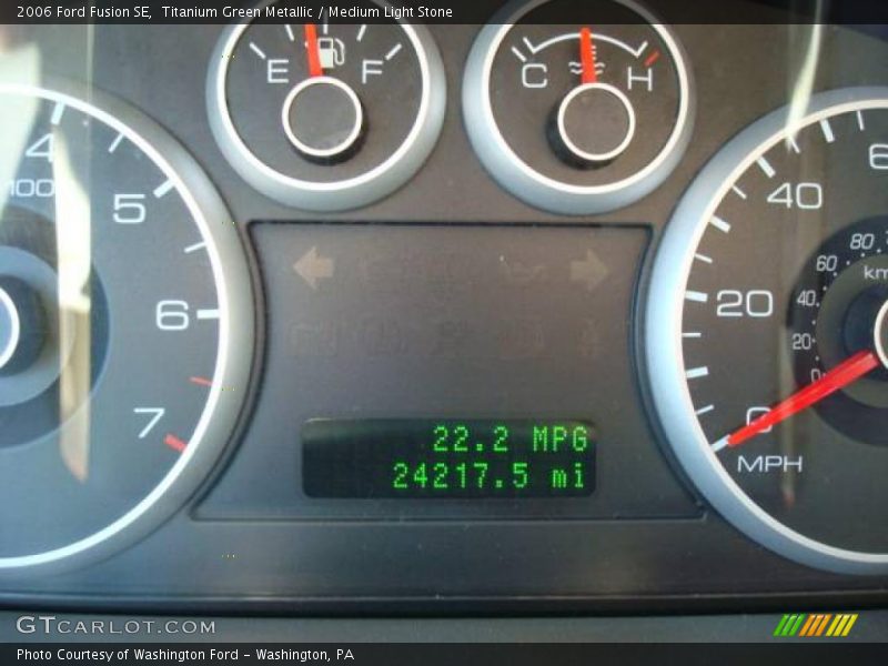 Titanium Green Metallic / Medium Light Stone 2006 Ford Fusion SE