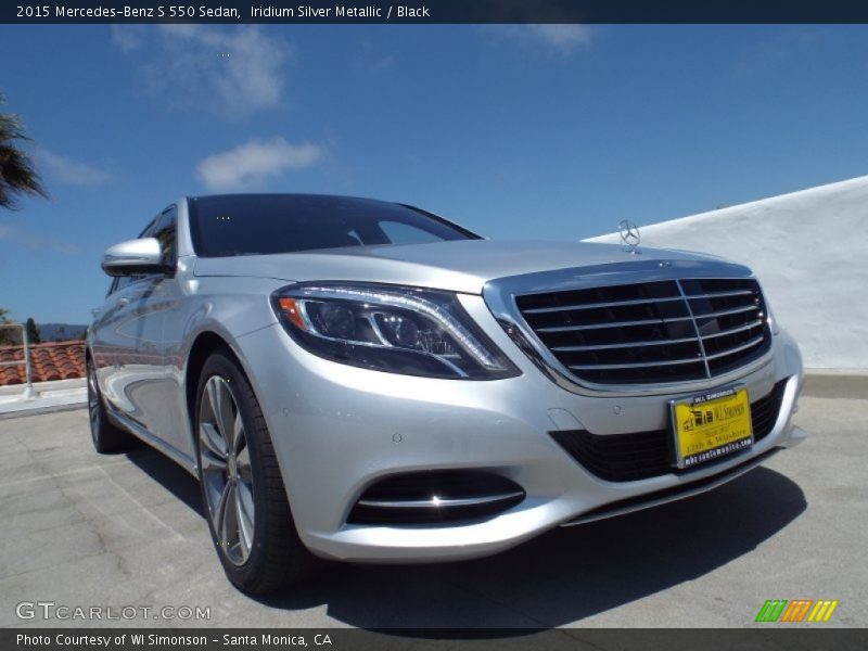 Iridium Silver Metallic / Black 2015 Mercedes-Benz S 550 Sedan