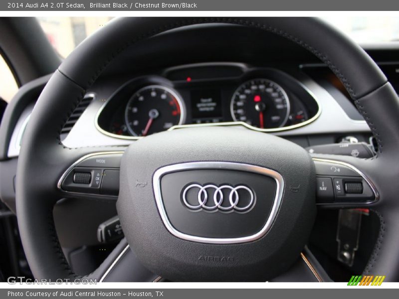 Brilliant Black / Chestnut Brown/Black 2014 Audi A4 2.0T Sedan