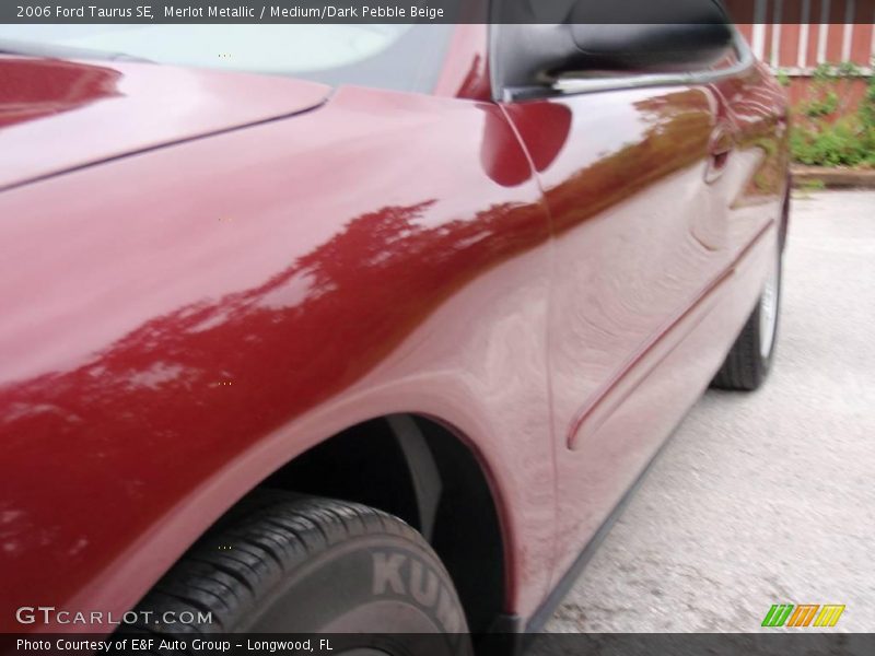 Merlot Metallic / Medium/Dark Pebble Beige 2006 Ford Taurus SE