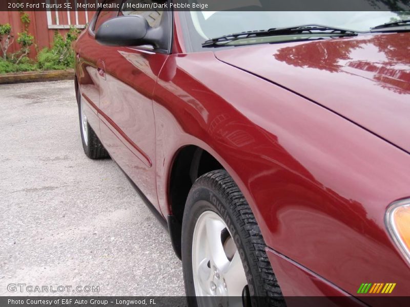 Merlot Metallic / Medium/Dark Pebble Beige 2006 Ford Taurus SE