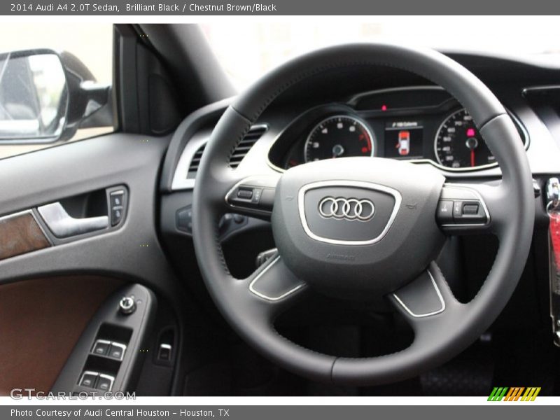 Brilliant Black / Chestnut Brown/Black 2014 Audi A4 2.0T Sedan