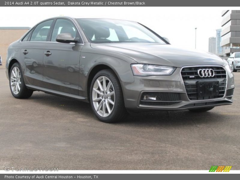 Dakota Grey Metallic / Chestnut Brown/Black 2014 Audi A4 2.0T quattro Sedan