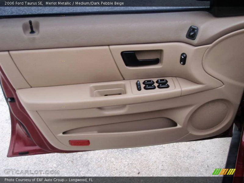 Merlot Metallic / Medium/Dark Pebble Beige 2006 Ford Taurus SE